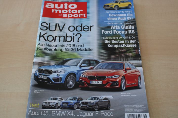 Deckblatt Auto Motor und Sport (11/2016)